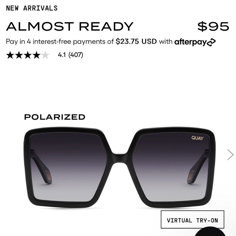 Quay Almost ready polarized sunglasses. Hardly worn